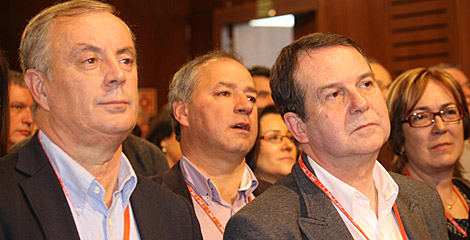 Pachi Vázquez y Abel Caballero encabezaron la delegación gallega. | PSOE