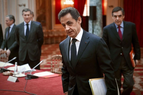 El presidente francs, Nicolas Sarkozy, en el Palacio del Elseo. | AFP