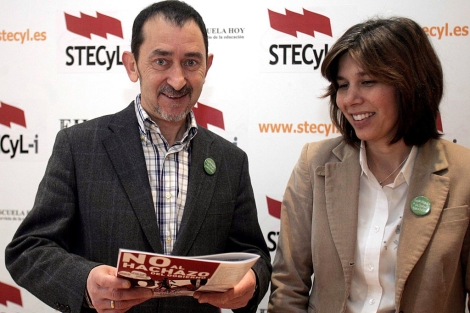 Pedro Escolar y Cristina Fulconis, de ESTCyL, tras la rueda de prensa. | Ical