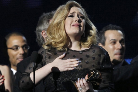 Adele, el fin de semana pasado, en la ceremonia de los Grammy. | Reuters