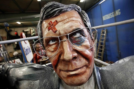 Figura de carnaval del ex presidente Christian Wullf.I Reuters