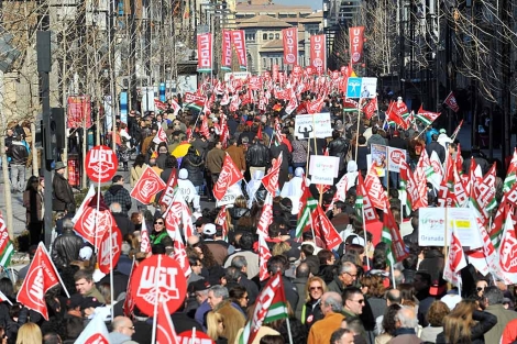 La manifestación de Granada contra la reforma laboral. | Jesús G. Hinchado