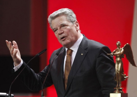 Joachim Gauck, durante un discurso reciente. | Reuters
