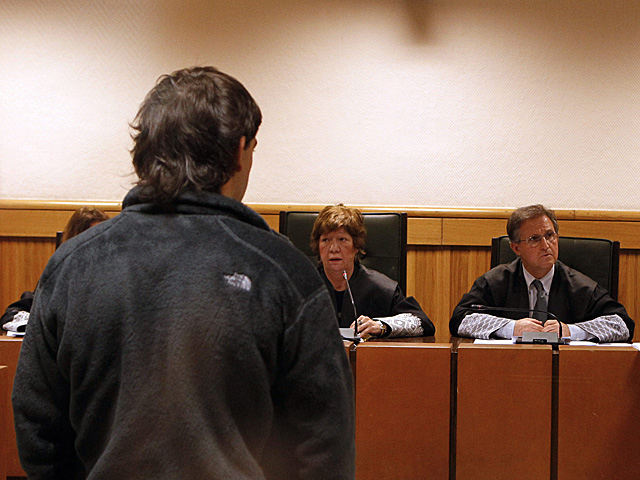 Iraitz Guesalaga, durante su comparecencia ante el tribunal que le juzg. | Efe | Pool