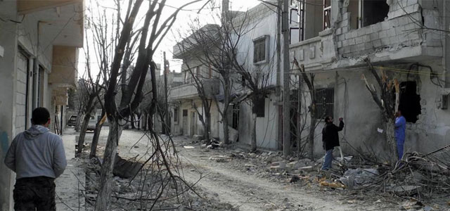 Efectos de los bombardeos en Bab Amro, Homs.| J. Espinosa