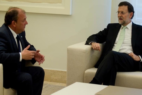 Jos Antonio Monago en su reunin con Mariano Rajoy. | Alberto Cullar