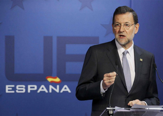 El presidente del Gobierno, Mariano Rajoy, tras la cumbre del Eurogrupo. | Reuters