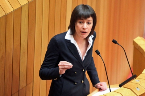 Ana Pontn, durante una intervencin en el Parlamento. | BNG