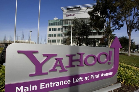 Un cartel informativo en la sede de Yahoo en Sunnyvale, California. | Reuters