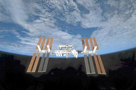 La Estacin Espacial Internacional (ISS) vista desde el 'Discovery' en 2011. | NASA