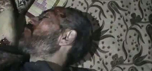 Imagen de Youtube de un muerto, supuestamente, en la masacre de Idlib.| Afp