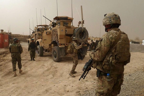 Soldados estadounidenses en Alkozai, en Afganistn. | Afp