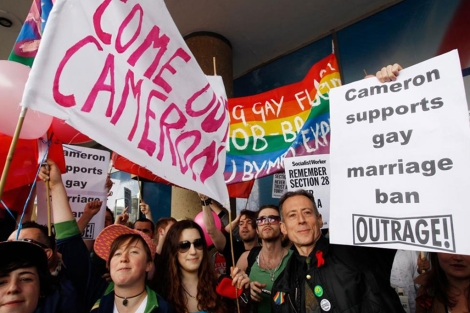 Marcha ciudadana a favor del matrimonio gay en Londres. | Reuters