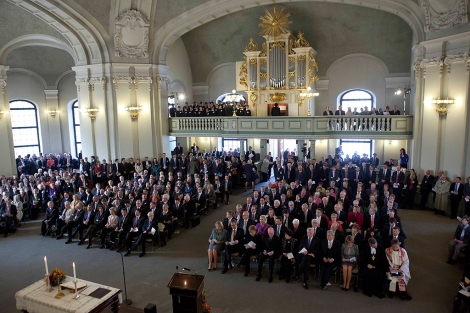 Misa celebrada antes de la reunin de la Asamblea Federal alemana. | Afp
