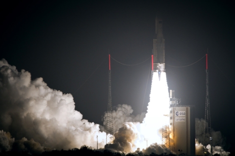 El cohete Ariane 5 despegando desde Kur. | AFP