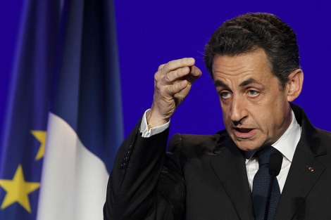Sarkozy, este sbado durante un mitin. | Reuters