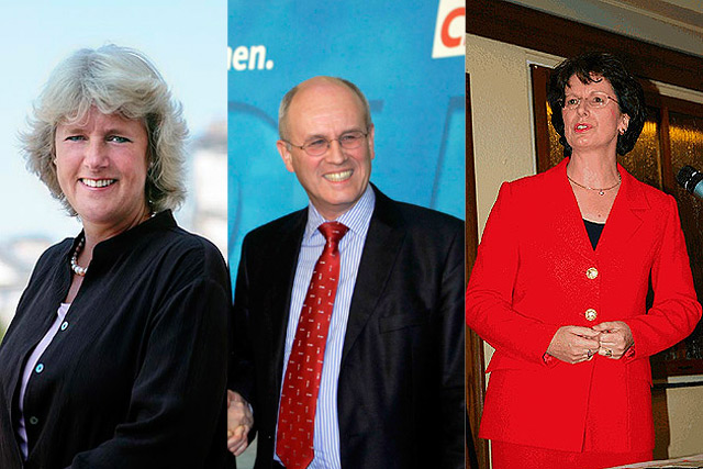 Monika Gruetters, Volker Kauder y Marie-Luise Dott. CDU | Afp