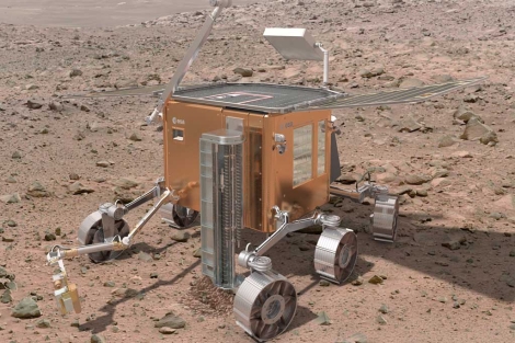 Recreacin del futuro explorador espacial ExoMars. |ESA
