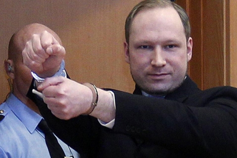 Anders Breivik, durante el juicio en un tribunal de Oslo. | Reuters