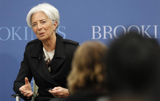 Conferencia de Christine Lagarde en el Brookings Institution. | Reuters