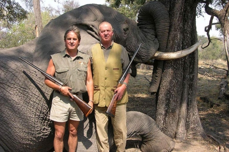 Imagen del Rey publicada en la web de la empresa Rann Safaris.