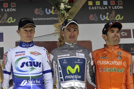 Guillaume Levarlet, Javier Moreno y Pablo Urtasun, los vencedores de la Vuelta. | Efe