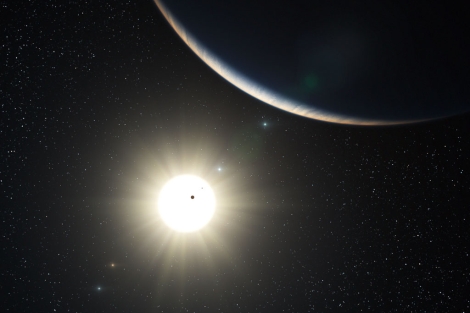 Recreación del sistema planetario HD10180 | ESO/ L. Calçada