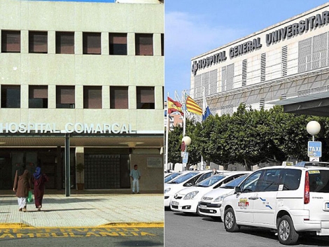 El Hospital Comarcal de Melilla y el Hospital General de Alicante. | Joaqun Pea / Cristbal Lucas