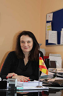 Cristina Naranjo en su despacho. | R. S.
