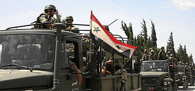 Vehculos militares a la ciudad de Jisr al-Shughour. | Ap