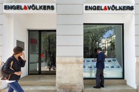 Fachada del nuevo establecimiento de Engel & Vlkers en Valencia. | EM