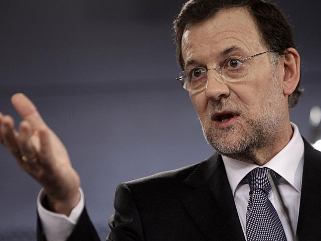 Mariano Rajoy, durante su intervención de este jueves. | Alberto di Lolli