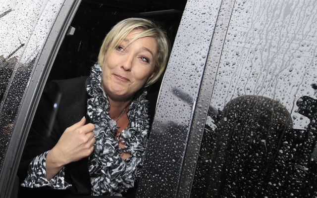 La lder del Frente Nacional, Marine Le Pen, en Nanterre (Francia). | Reuters