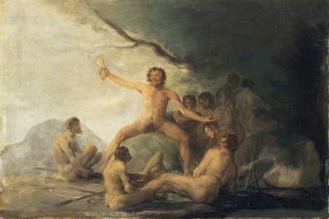 'Los caníbales', de Francisco de Goya, donde ya retrató esta tendencia humana.