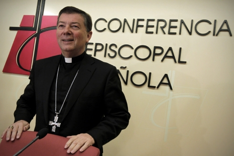 Monseor Camino, al finalizar la Plenaria de la Conferencia Episcopal. | Foto: Alberto Di Lolli