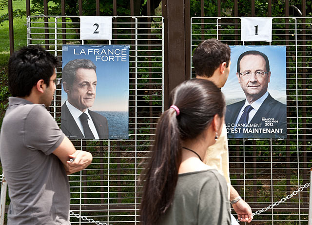 Votaciones en la embajada francesa en Washington.| Afp/Nicholas KAMM