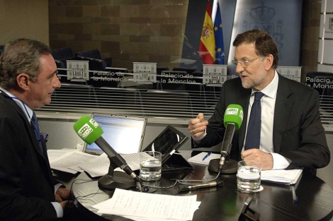 Rajoy, durante su entrevista en Onda Cero. | Foto: Onda Cero