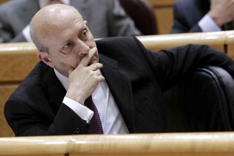 Wert, durante la sesin de control en el Senado. | Kiko Huesca / Efe