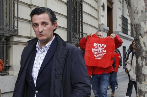 El ex director de RTVV, Pedro García, a su llegada a la Audiencia Nacional. | J.J. Guillén