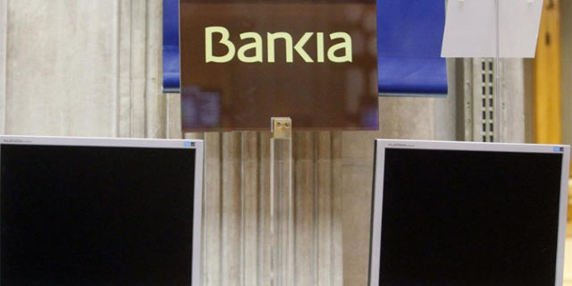 Cartel de Bankia en la Bolsa española. | Efe