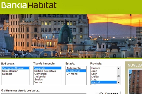 Bankia Habitat, portal inmobiliario donde Bankia aglutina todas sus viviendas.