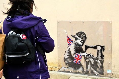 Banksy sorprendi con su ltima obra en el norte de Londres. | Efe