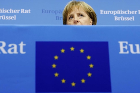 Angela Merkel, en una cumbre de la UE en Bruselas. | Reuters