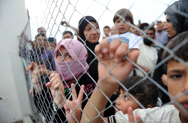 Refugiados sirios en un campo de Kilis, al sureste de Turqua.| Afp