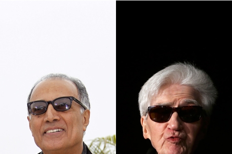 Abbas Kiarostami y Alain Resnais. | AFP / Reuters