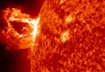 Fulguración solar, 16 abril 2012. |NASA/SDO/AIA