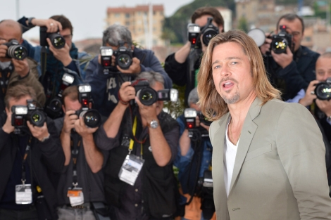Brad Pitt, esta maana, en Cannes. | AFP