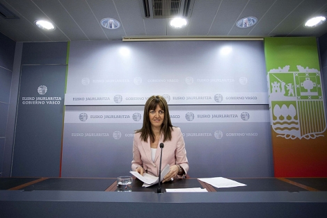 La portavoz del Gobierno vasco, Idoia Mendia, tras la reunin del gabinete. | Efe