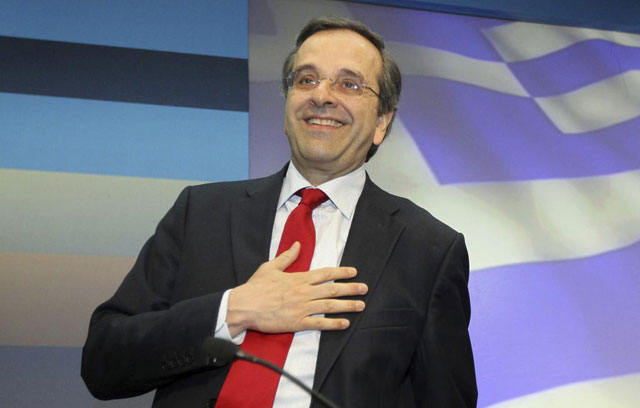 El lder del partido conservador griego Nueva Democracia, Andonis Samaras. | Efe