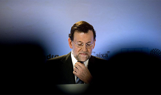 Mariano Rajoy, este sábado en el foro de Economía celebrado en Siteges. | Santi Cogolludo
